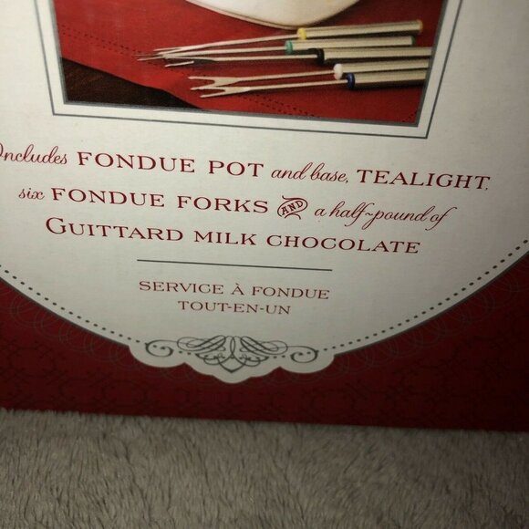 WILLIAM SONOMA Ivory Ceramic All-in-one Fondue Set - Picture 4 of 12